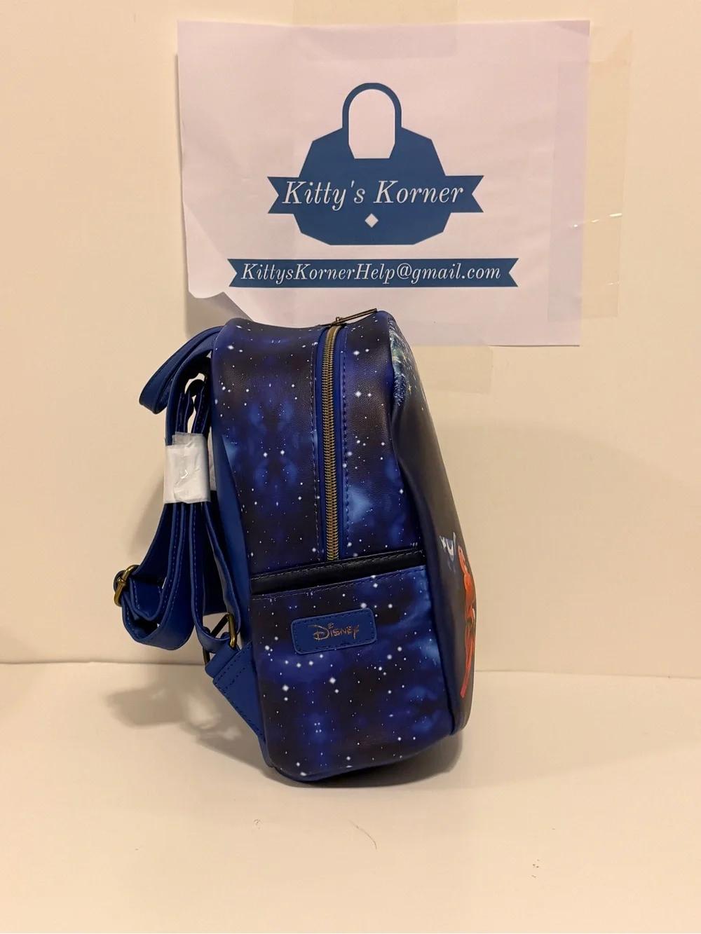 Disney Fantasia Sorcerer Mickey Mouse Backpack - Blue Stars